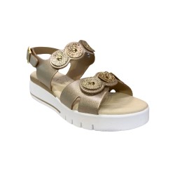 Cinzia Soft LF023080 Sandalo Donna con Zeppa e Fasce Regolabili Platino 2