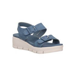 Cinzia Soft MCS112 Sandalo Donna con Zeppa e Fasce Regolabili Denim 2