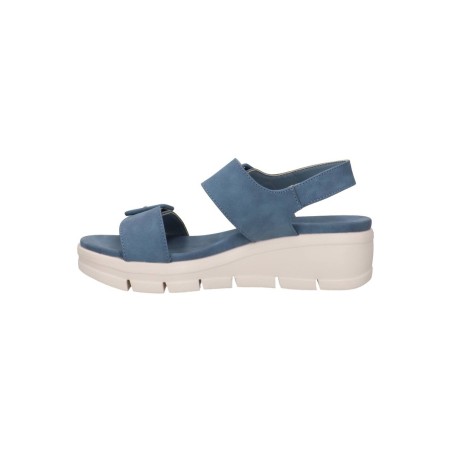 Cinzia Soft MCS112 Sandalo Donna con Zeppa e Fasce Regolabili Denim