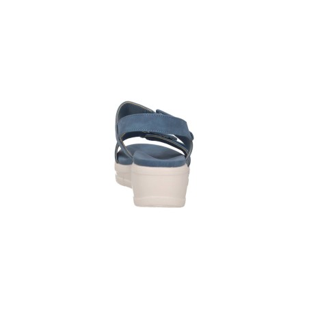Cinzia Soft MCS112 Sandalo Donna con Zeppa e Fasce Regolabili Denim