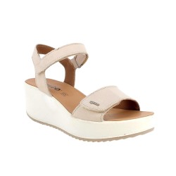 IGI&CO 1161622 Sandalo Donna Zeppa con Doppia Fascia Regolabile a Strappo Panna 2