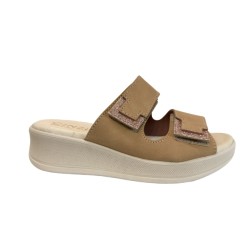 Cinzia Soft LF131 001 Ciabatte Donna con Fasce Regolabili Beige