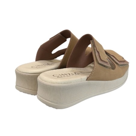 Cinzia Soft LF131 001 Ciabatte Donna con Fasce Regolabili Beige