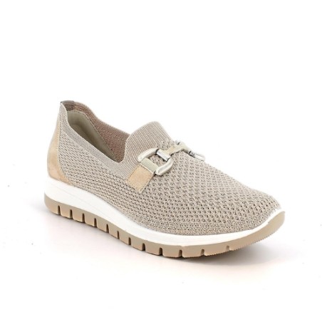 IGI&CO 1150211 Mocassini Donna Slip on Elastico Cream Platino