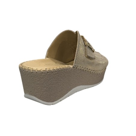 Cinzia Soft IM41006 001 Ciabatta Donna Zeppa Alta Regolabile Sabbia