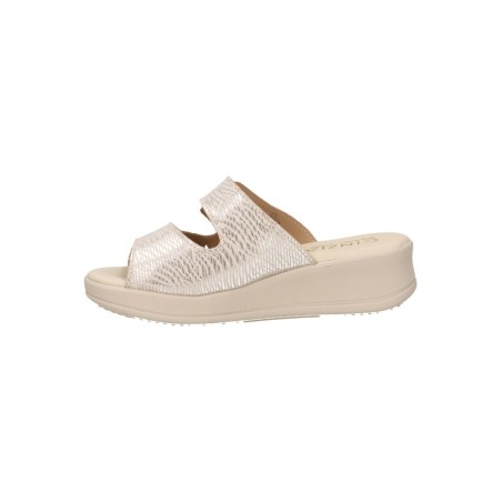 Cinzia Soft LF82301 002 Ciabatte Donna con Fasce Regolabili Platino
