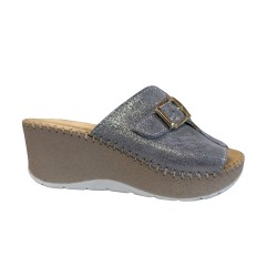Cinzia Soft IM41006 001 Ciabatta Donna Zeppa Alta Regolabile Sky