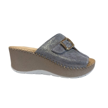 Cinzia Soft IM41006 001 Ciabatta Donna Zeppa Alta Regolabile Sky