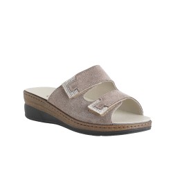 Cinzia Soft NE1091 003 Ciabatta Donna Plantare Estraibile Taupe 2