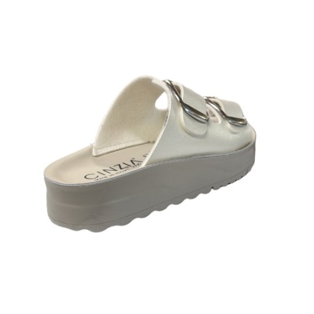 Cinzia Soft GF215S 001 Ciabatta Donna Con Doppia Fascia Regolabile Bianco