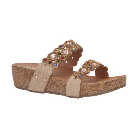 Cinzia Soft CI1038 001 Sandalo Donna In Pelle Con Accessorio Gold