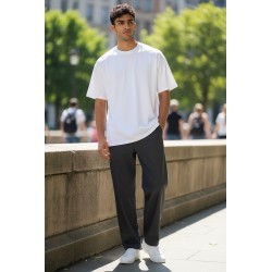 4US Pacciotti 1125 T Shirt Uomo Girocollo Distressed Bianco 2