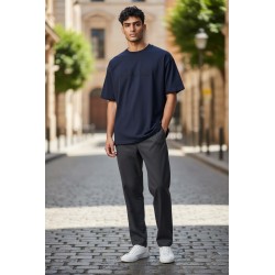 4US Pacciotti 1166 T Shirt Uomo Girocollo Embossed Blu 2