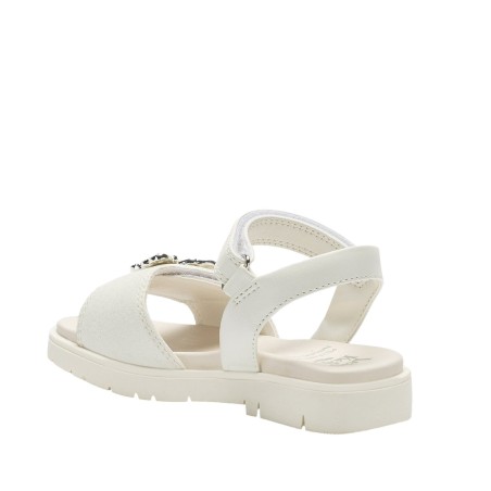 Lelli Kelly LKCD5510 NATHALIE Sandali Bambina Con Fascia a Strappo con Accessorio Farfalla Bianco