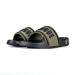 Refrigue LEO 172 Ciabatta Slipper Logo Uomo Military Green Black 2