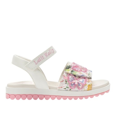 Lelli Kelly LKCD5501 SERENA Sandali Bambina Con Fascia a Strappo Bianco