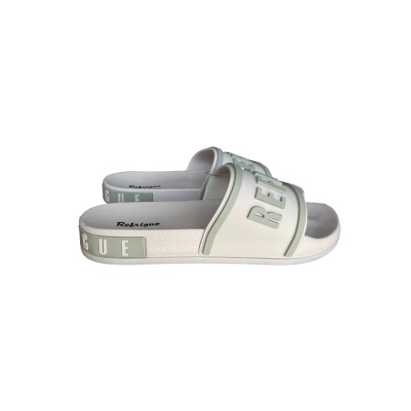 Refrigue LEO 172 Ciabatta Slipper Logo Uomo Beige
