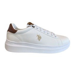 U.S. Polo Assn. CODY010B Sneakers Uomo Stringate White/Cuoio