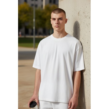 GC Luxury BV576 T-Shirt Uomo Filo di Scozia Bianco
