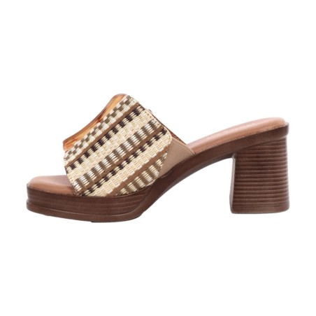Refresh 172522 Sandali Donna con Tacco Alto Beige