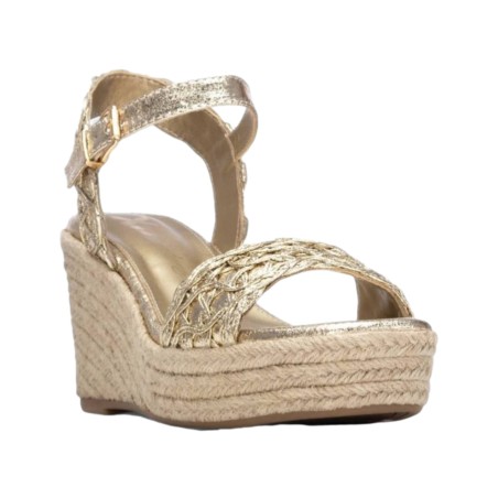 XTI 145453 Scarpe Donna Sandali con Zeppa Oro