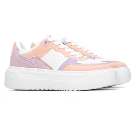 Refresh 175023 Scarpe Donna Sneakers Platform Stringate Nude