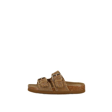 XTI 145073 Ciabatte Donna Doppia Fascia Regolabile Platform Camel