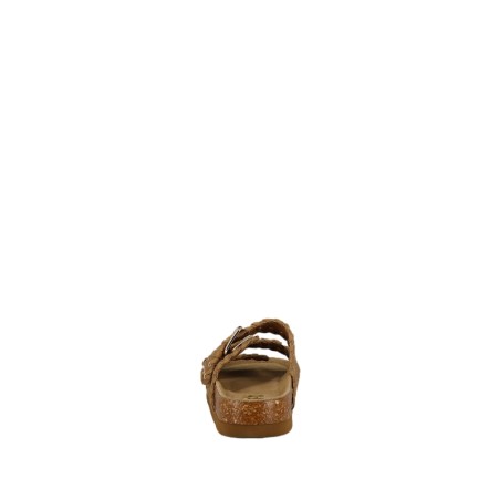 XTI 145073 Ciabatte Donna Doppia Fascia Regolabile Platform Camel