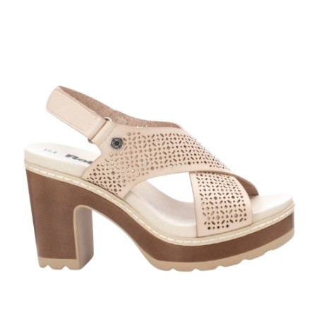 Refresh 172780 Sandali Donna con Tacco Alto e Cinturino  Beige