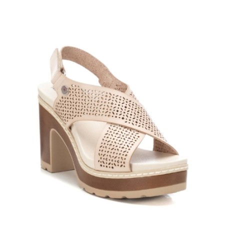 Refresh 172780 Sandali Donna con Tacco Alto e Cinturino  Beige