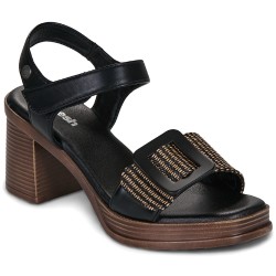 Refresh 175027 Sandali Donna con Tacco Medio e con Cinturino Nero 2