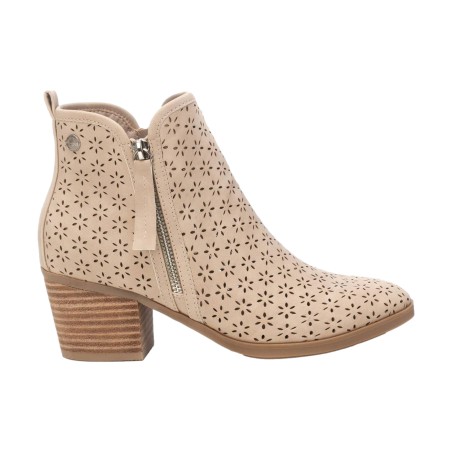 Refresh 172784 Stivaletti Donna Con Tacco Medio Beige