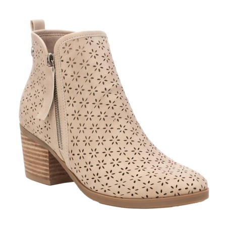 Refresh 172784 Stivaletti Donna Con Tacco Medio Beige