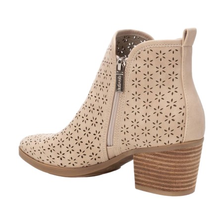 Refresh 172784 Stivaletti Donna Con Tacco Medio Beige