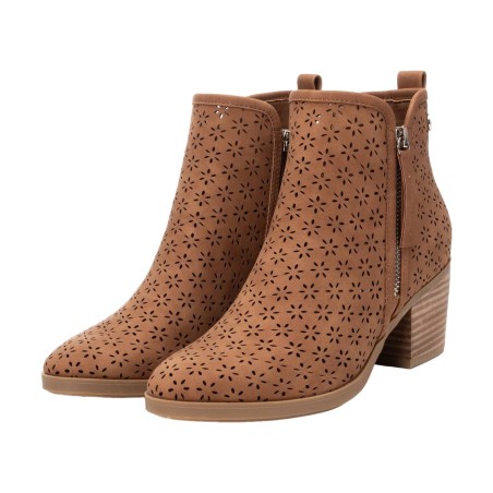 Refresh 172784 Stivaletti Donna Con Tacco Medio Camel