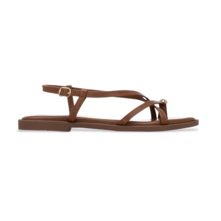 XTI 145358 Sandalo Donna a Intreccio Camel