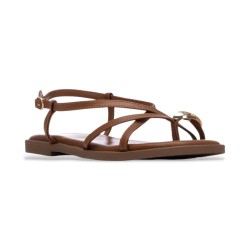 XTI 145358 Sandalo Donna a Intreccio Camel 2