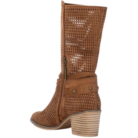 Refresh 175293 Stivaletti Donna Con Tacco Medio Camel