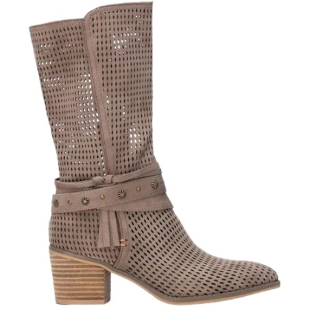 Refresh 175293 Stivaletti Donna Con Tacco Medio Taupe