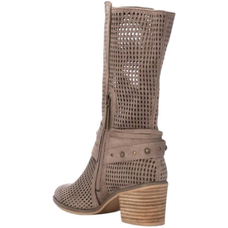 Refresh 175293 Stivaletti Donna Con Tacco Medio Taupe