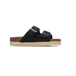 XTI 145072 Ciabatte Donna Doppia Fascia Regolabile Platform Nero