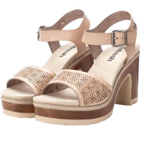Refresh 172781 Sandali Donna con Tacco Alto Beige