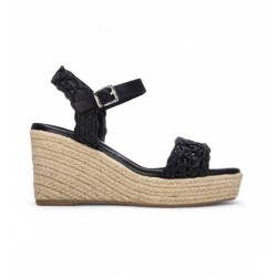 XTI 145453 Scarpe Donna Sandali con Zeppa Nero