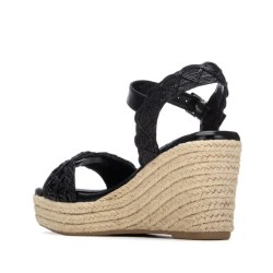 XTI 145453 Scarpe Donna Sandali con Zeppa Nero 2