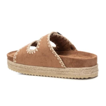 Refresh 17950 Ciabatte Donna Doppia Fascia Regolabile Platform Camel