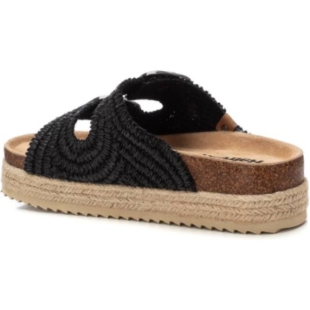 Refresh 172720 Ciabatte Donna Doppia Fascia Regolabile Platform Nero