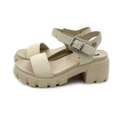 Refresh 175283 Scarpe Donna Sandali con Tacco Basso Beige 2
