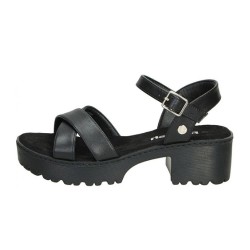 Refresh 79281 Scarpe Donna Sandali con Tacco Basso Nero 2