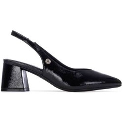 Refresh 175073 Scarpe Donna Sling Back con tacco Medio Nero