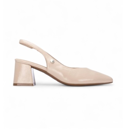 Refresh 175073 Scarpe Donna Sling Back Con Tacco Medio Nude